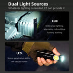 Klarus E5 Flashlight - 470 Lumens ULTRA SLIM 2-in-1