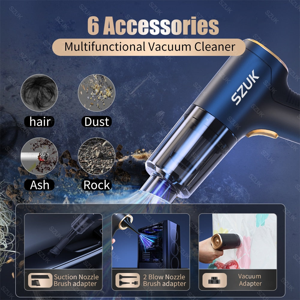 POWER+ Cordless Handheld Vacuum, 98000Pa of power!