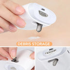 Electric nail clippers with integrated LED light
