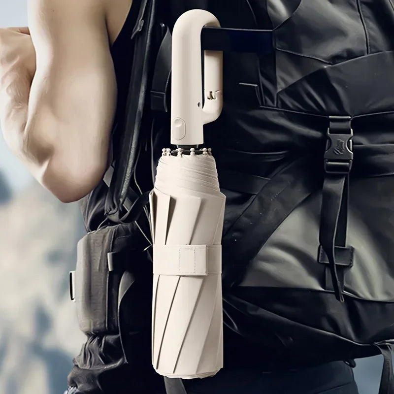 Reinforced Windproof Umbrella - Ergonomic and Practical Handle