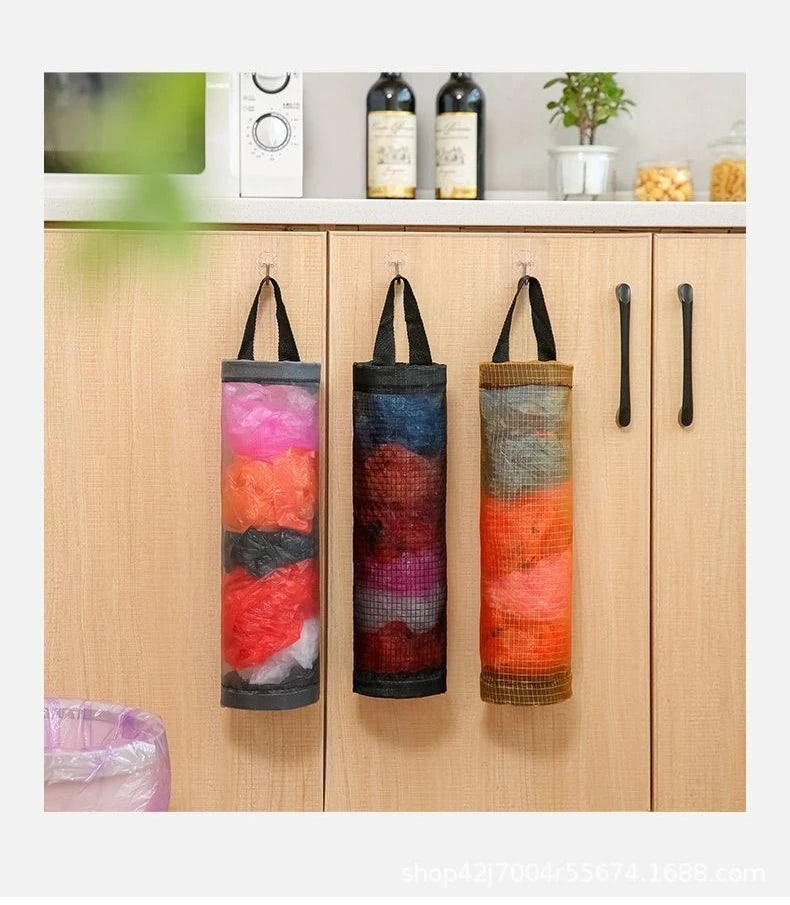 Hanging Mesh Storage Bag for Shopping Bags