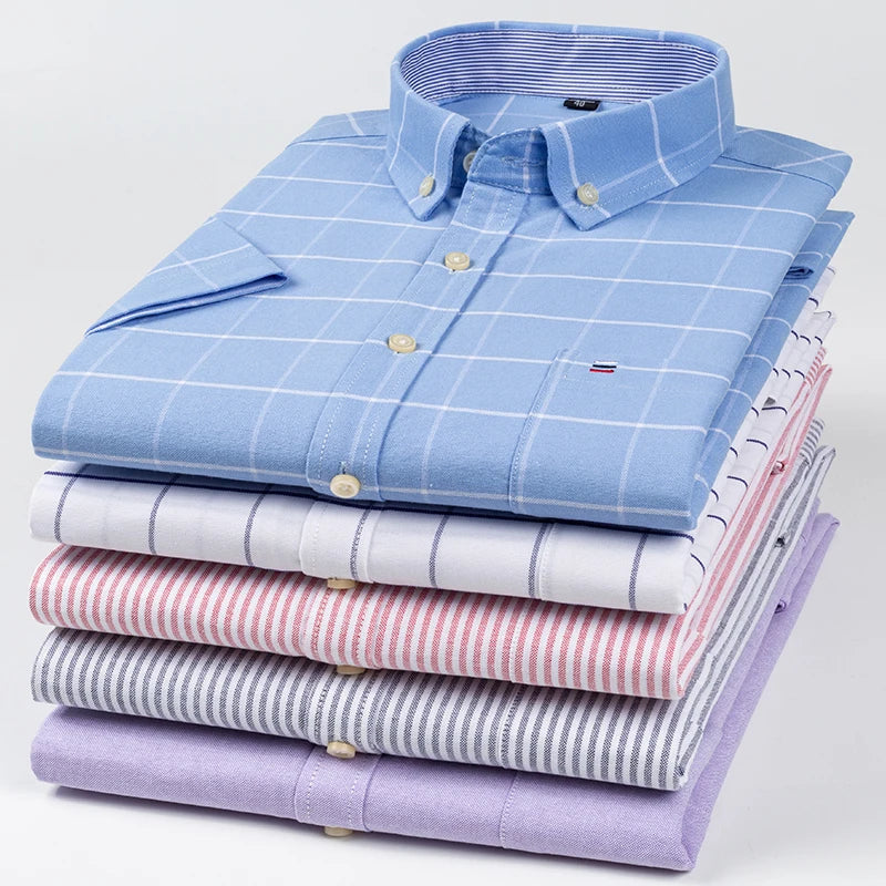 Men's Short Sleeve Shirts - 100% Cotton