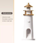 Veilleuse Phare LED Décorative – Projection Lune & Bluetooth