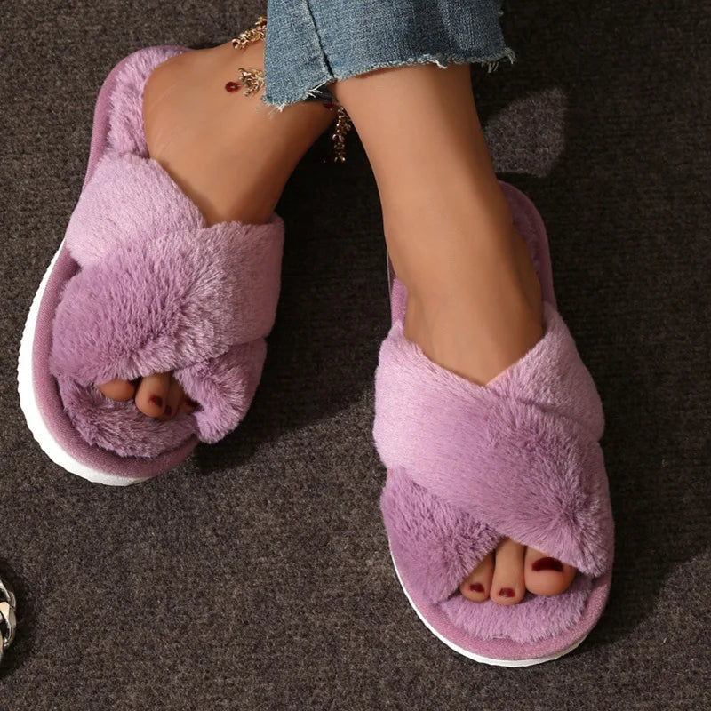 Women's Faux Fur Slippers