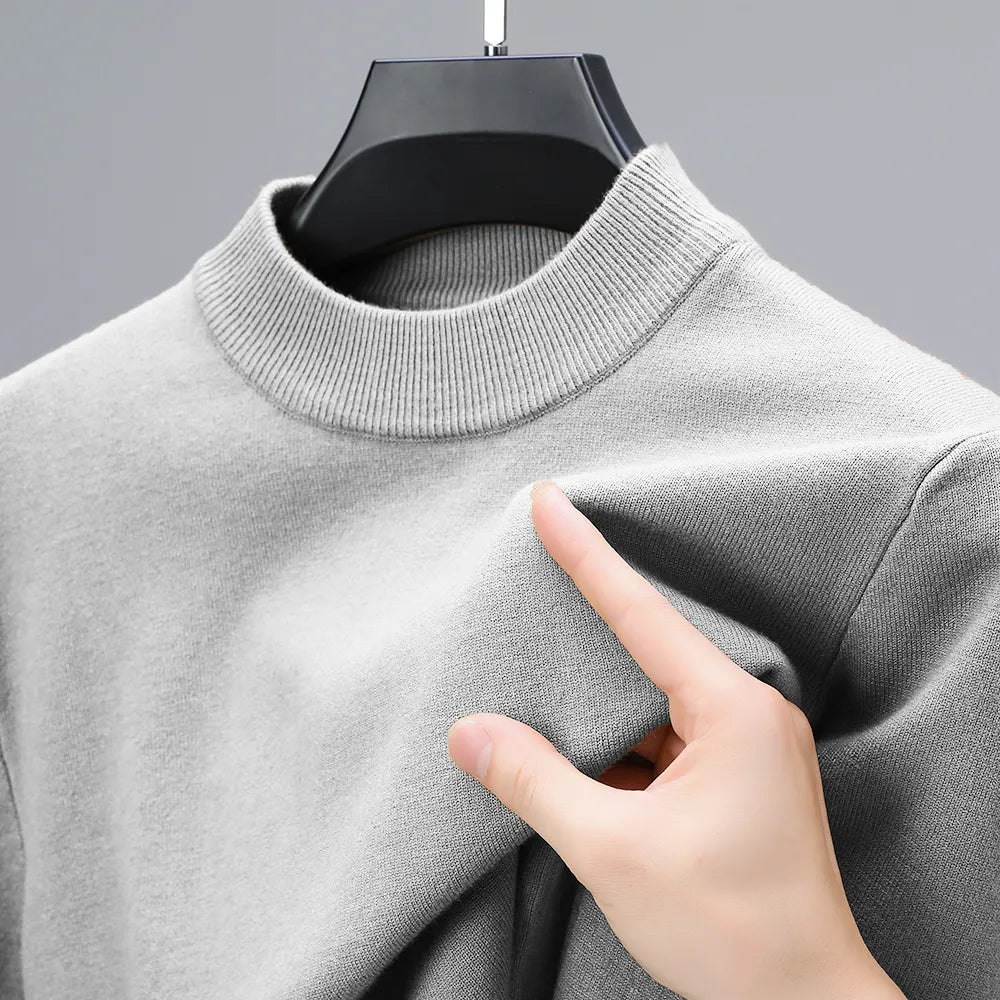 Men's Half-Mock Neck Knit Sweater