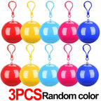 Lot de 10 Ponchos Imperméables jetables de Poche
