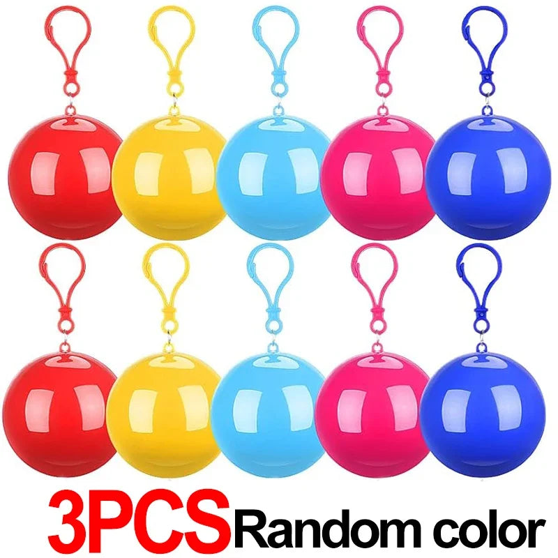 Lot de 10 Ponchos Imperméables jetables de Poche