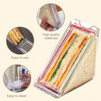 Boîte à Lunch et Pique-Nique Triangulaire Spéciale Sandwichs