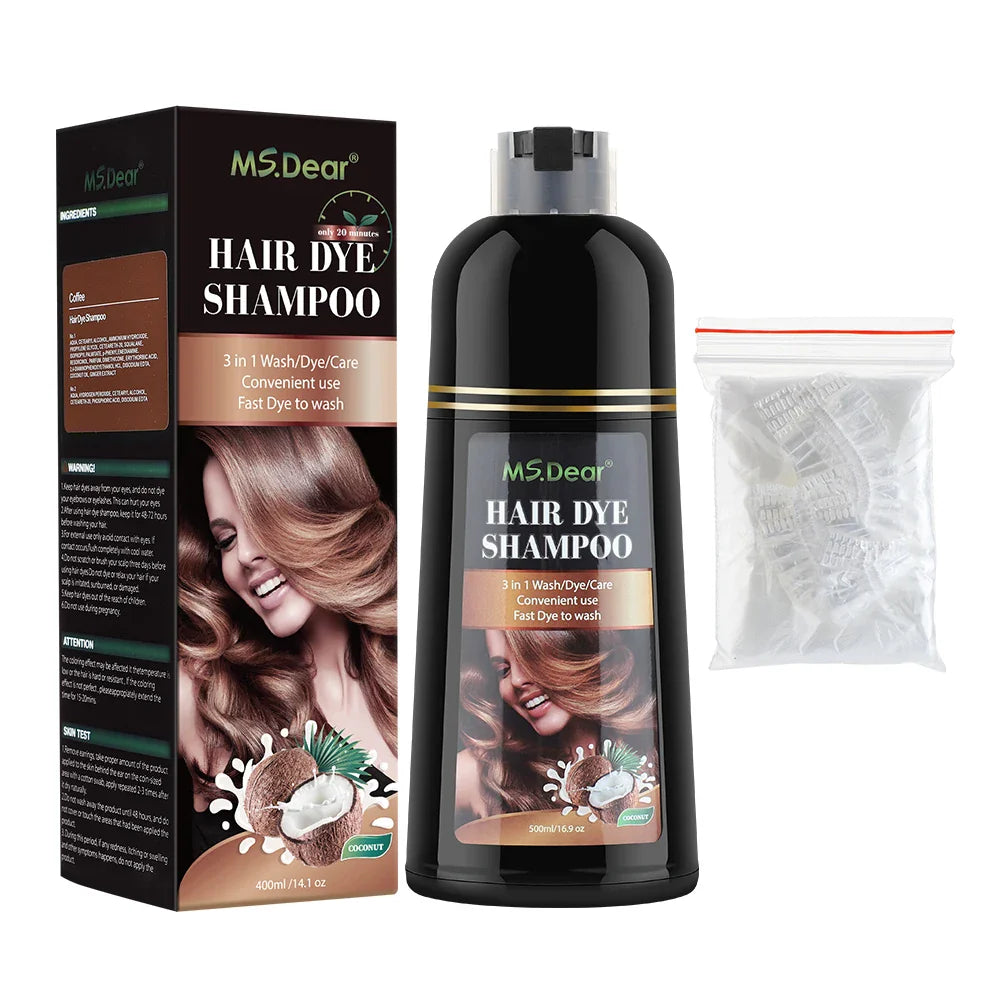 Natural 3-in-1 Tinted Shampoo 400ml - Natural Ingredients