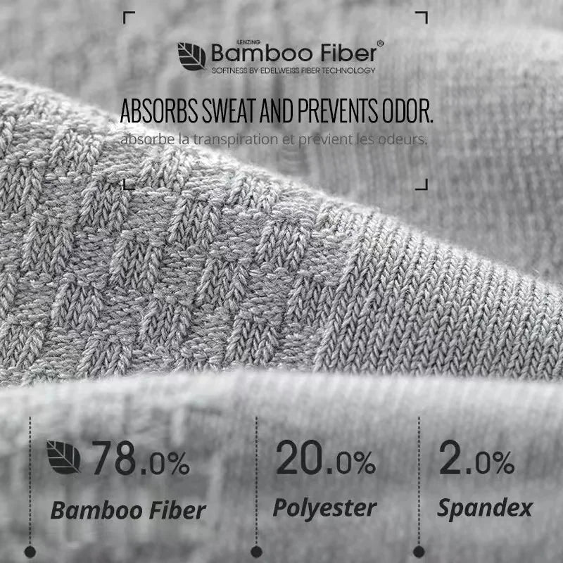 Lot de 5 paires de chaussettes en bambou