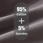 Men's 5-Pack Breathable Cotton Boxers - Premium