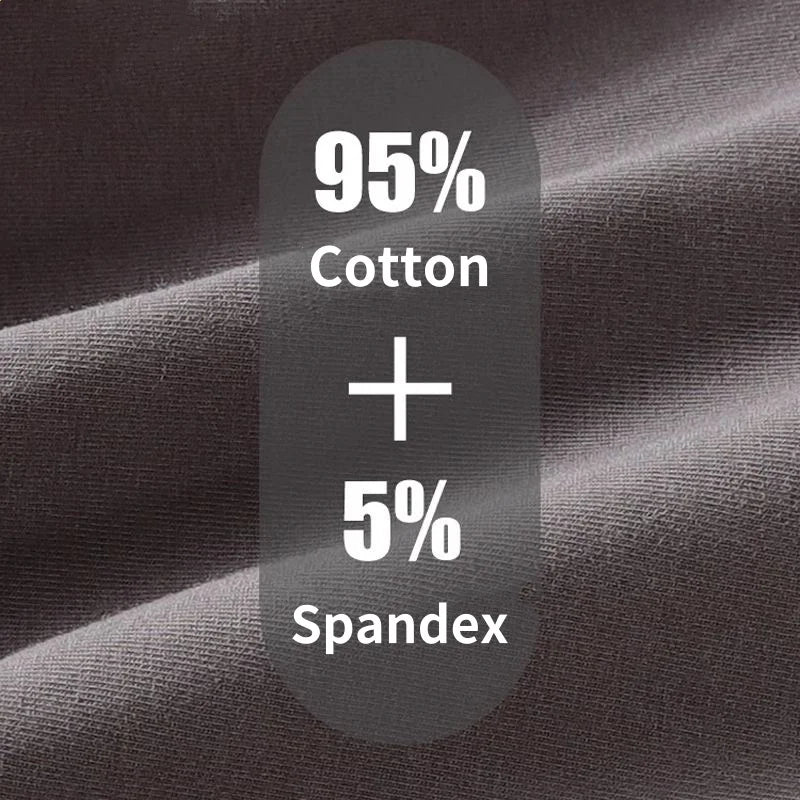 Men's 5-Pack Breathable Cotton Boxers - Premium