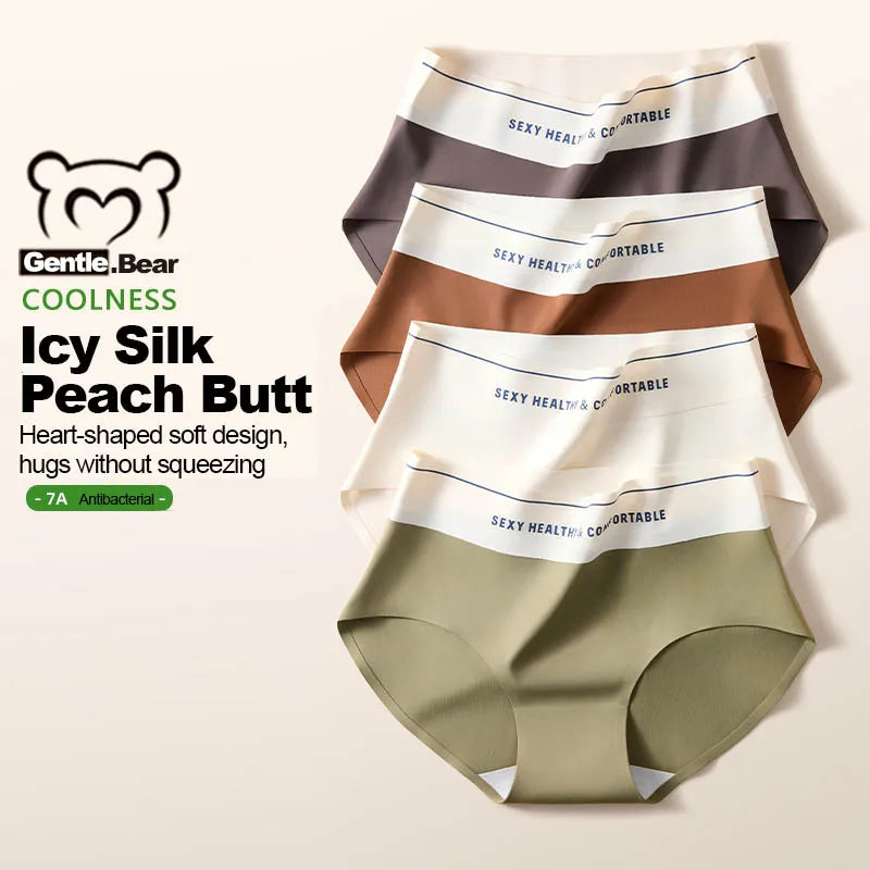 Lot de 4 culottes en soie glacée - confort ultra