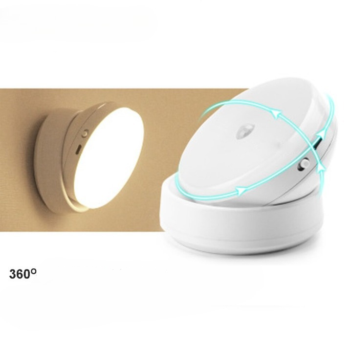 2x Indoor LED Spotlight - Detachable and Motion Sensor