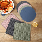 Lot de 4 Dessous de Plat en Silicone Antidérapant