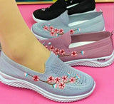 Mocassins respirants à motif floral