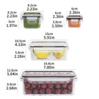 Ensemble de 8 Boîtes Alimentaires Hermétiques en PP – Compatibles Micro-ondes et Congélateur