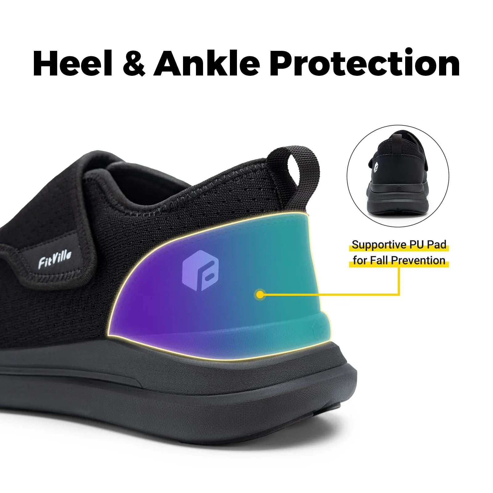 Chaussures pour Diabétiques Extra-Larges Pour Pieds Gonflés