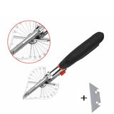 Ciseaux biseautés multi-angles de 45 à 135° - 10 Lames OFFERTES