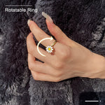 Bague d'anxiété ajustable pour femme