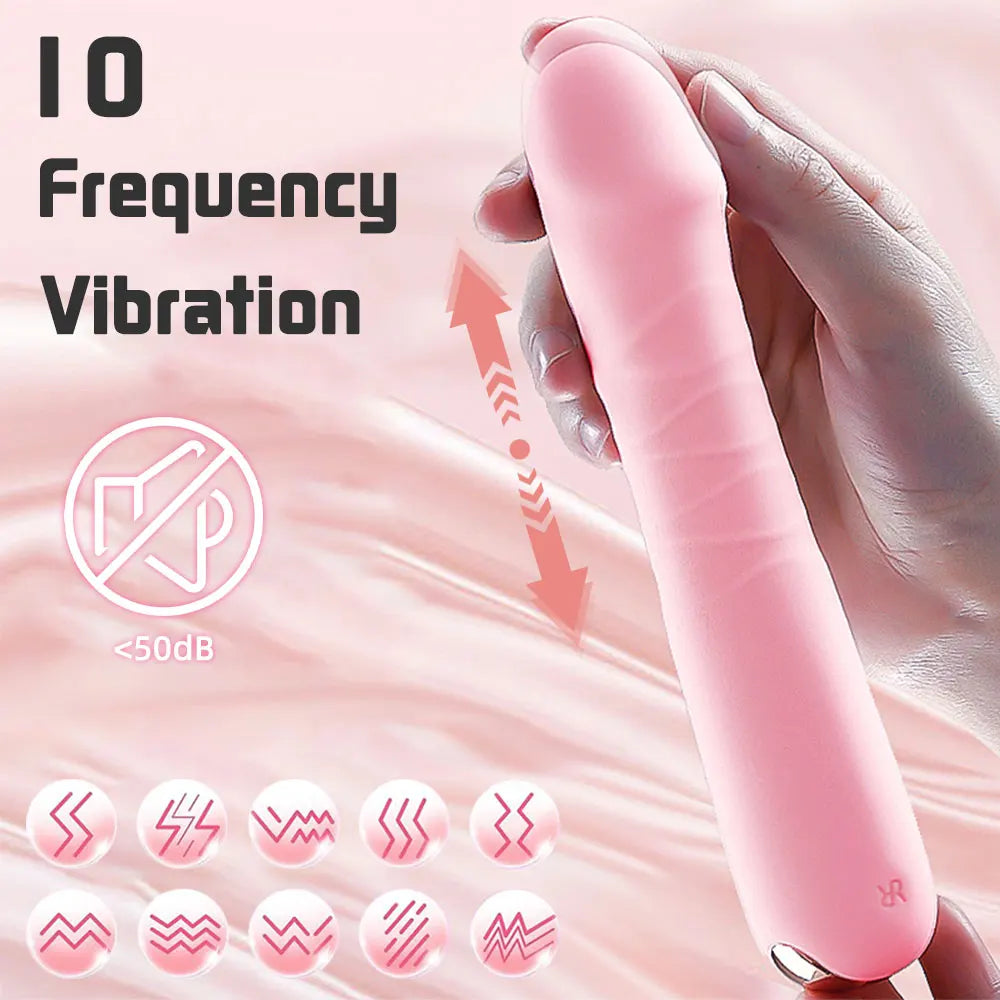 PINKY - Telescopic female vibrator - 10 Vibrations