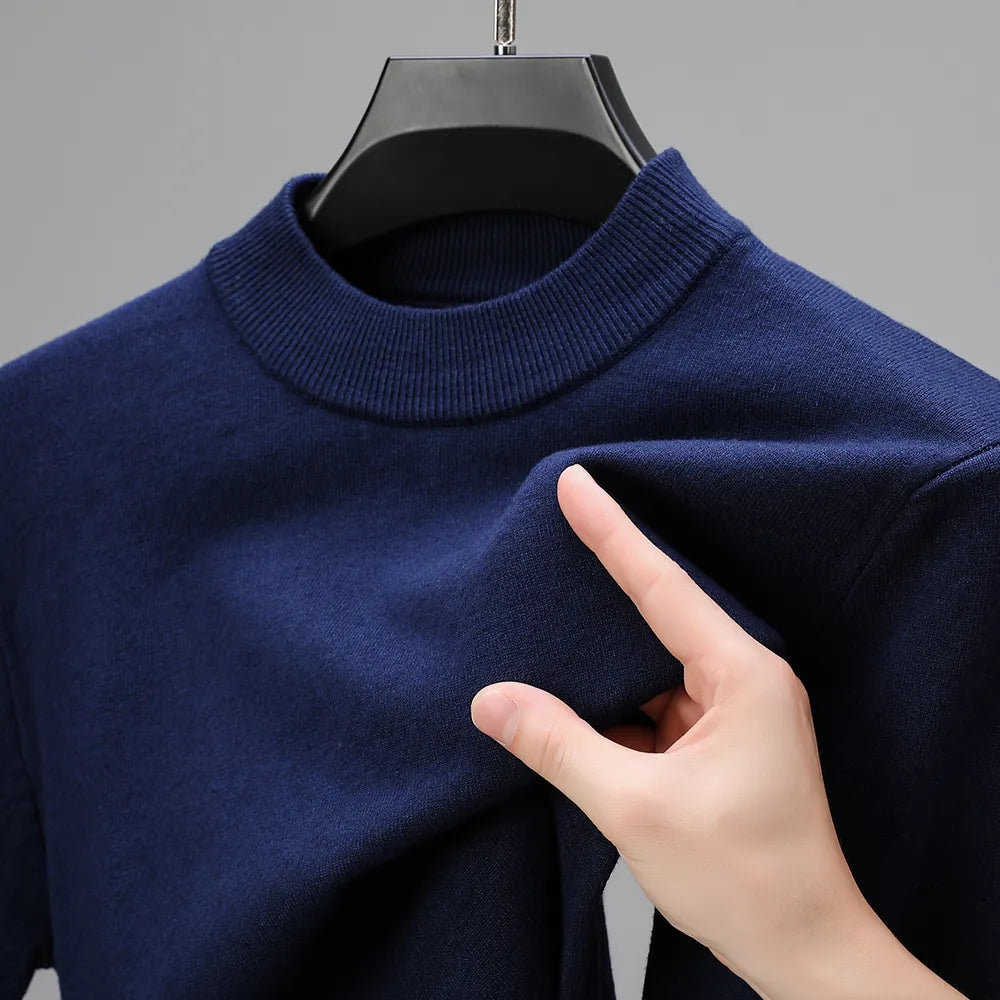 Men's Half-Mock Neck Knit Sweater