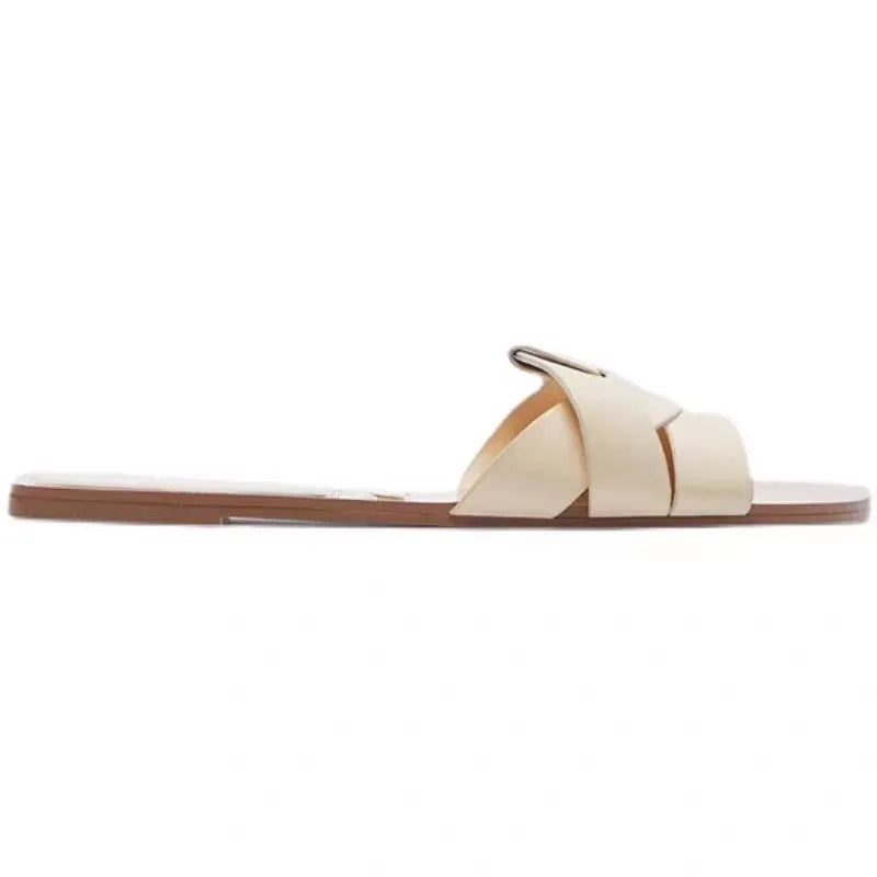 Casual Chic PU Leather Slip-On Mule Sandals