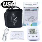 Easy-to-use blood pressure monitor with LCD display