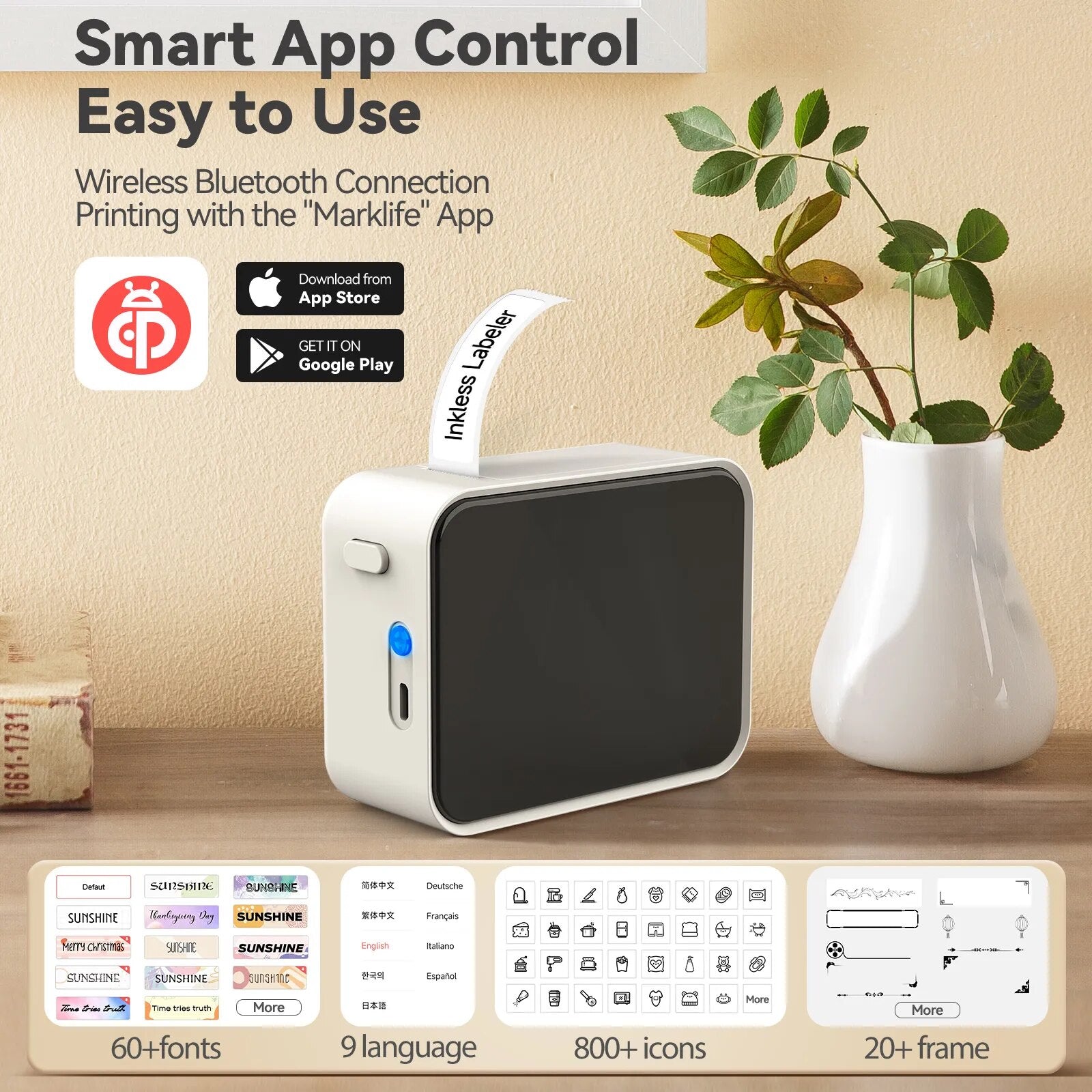 Mini Bluetooth Thermal Label Printer