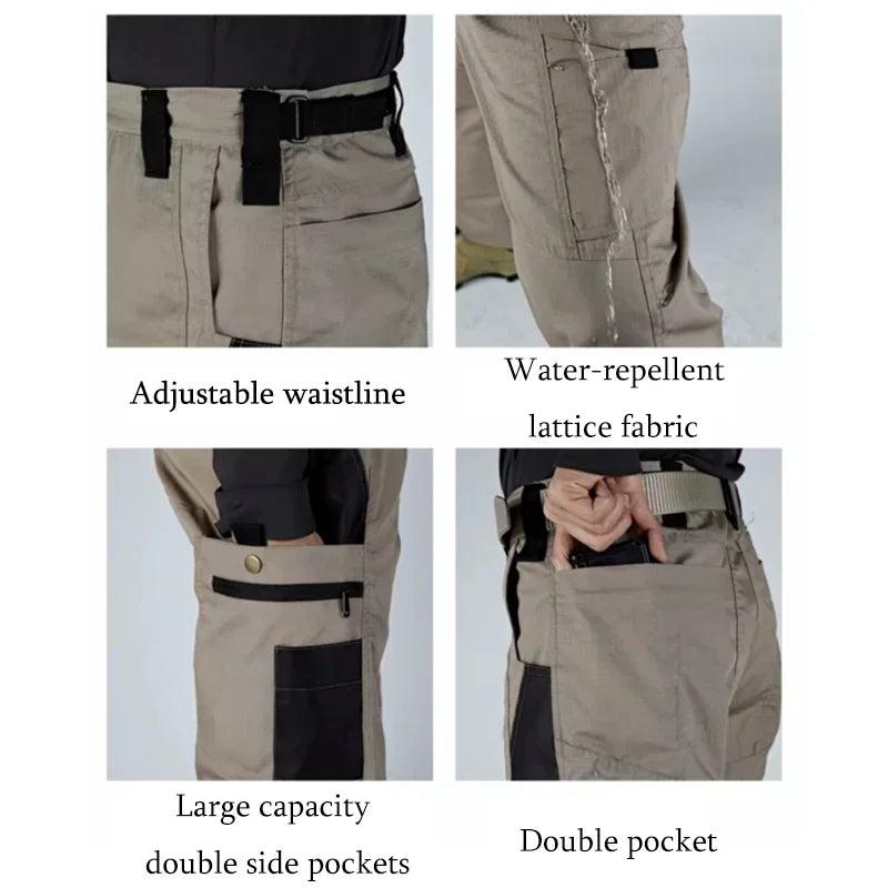 Military Multi-Pocket Cargo Trousers