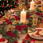 20x Artificial Christmas Holly Berries with Stem