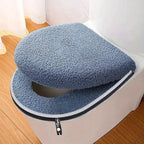 Housse de Siège WC Universelle avec Zip Épaisse et Moelleuse – Lavable en Machine
