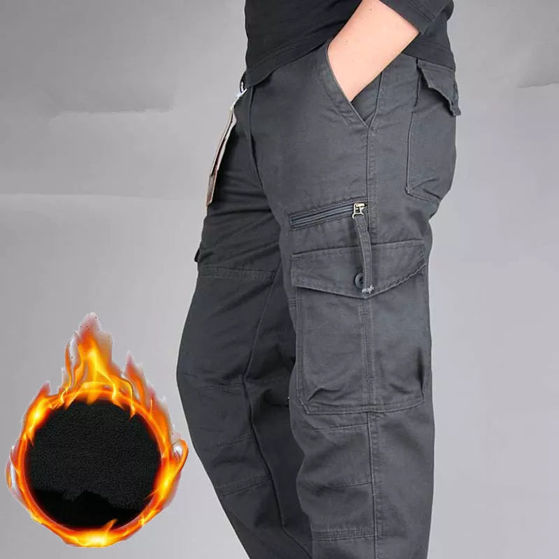 Thermal Military Trousers - Multi-pocket Fleece Lined