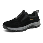 Breathable Suede Leather Slip-On Hiking Shoes