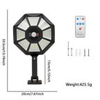 Lampe Solaire 168 LED Étanche 12H d'Éclairage Capteur de Mouvement