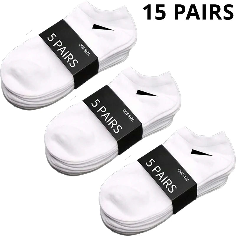 Pack 20 Pairs of Men's/Women's Socks – Absorbent & Comfortable
