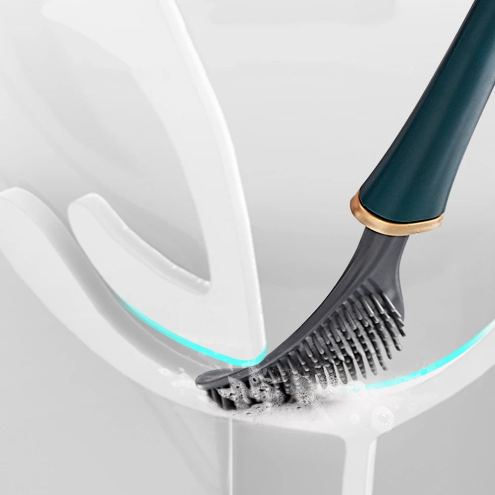 Brosse WC en Silicone hygiénique et élégante