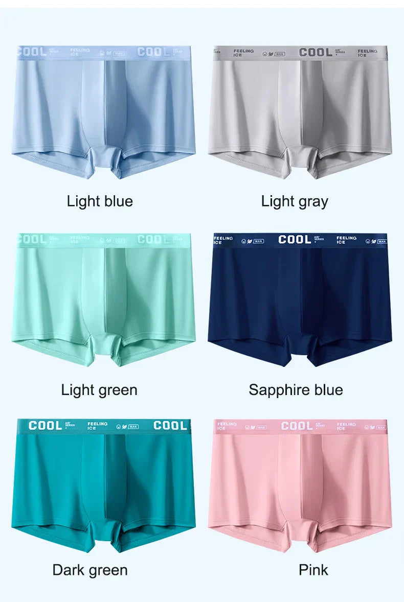 COOL - 4 Ultra-Light Ice Silk Men's Boxers