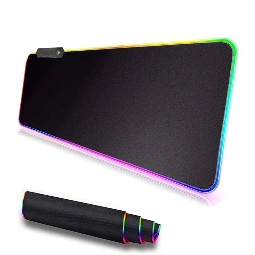 RGB Backlit Desk Pad - Non-slip and Comfortable
