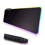 Tapis de bureau rétroéclairage RGB - Antidérapant et confortable