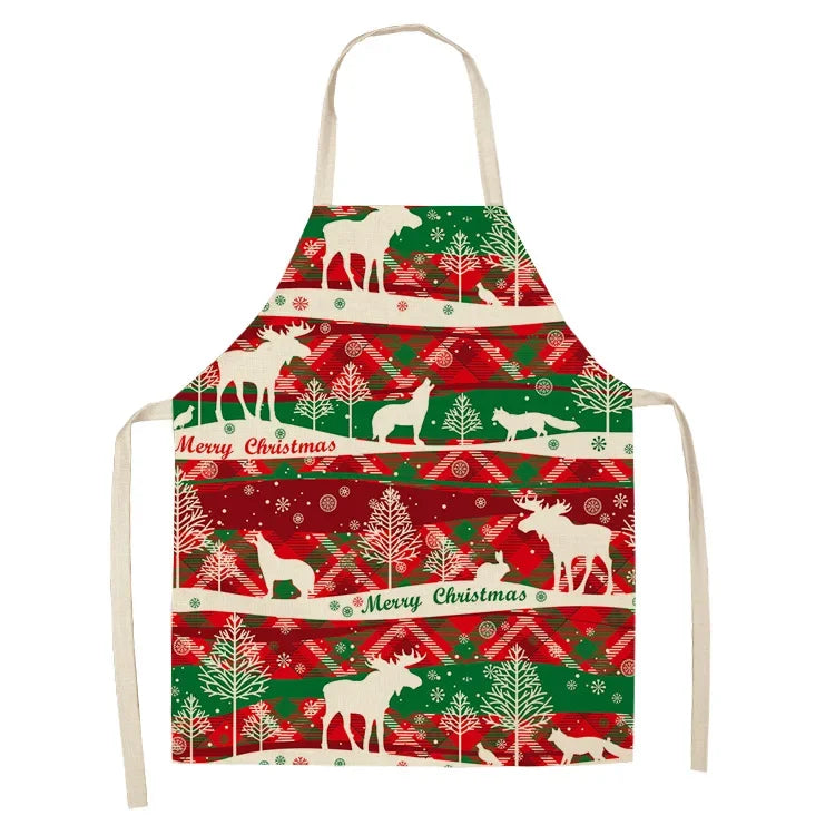 Christmas Pattern Kitchen Apron