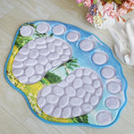 Tapis de bain ultra absorbant en forme de pieds