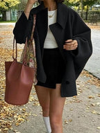 Vintage Short Wool-Blend Coat