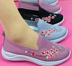 Mocassins respirants à motif floral