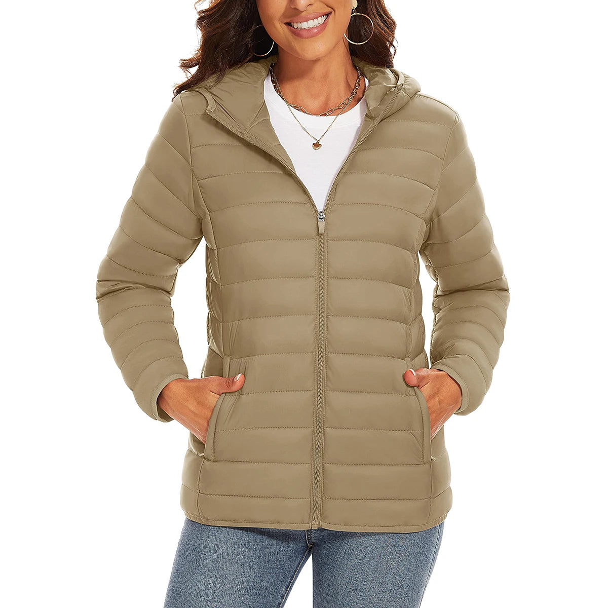 Women's Warm Waterproof Down Jacket - Winter Hiking