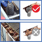 4-Pack Aluminum Gutter Leaf Strainer