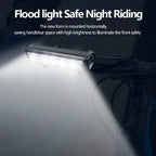 Feu avant de vélo 6000 Lumens - Grand Angle - Jusqu'à 12h d'autonomie