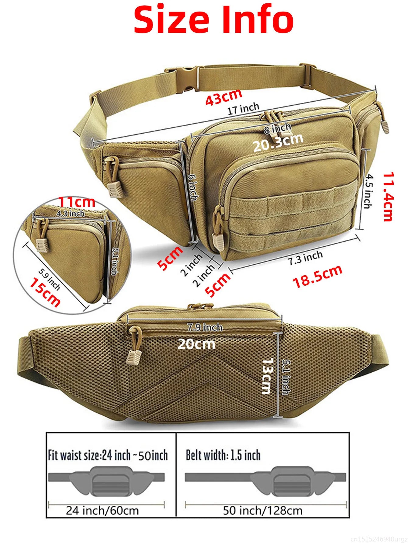 Men's Military Fanny Pack