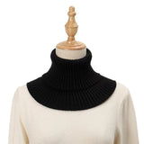 Faux Col Roulé en Maille Chaude