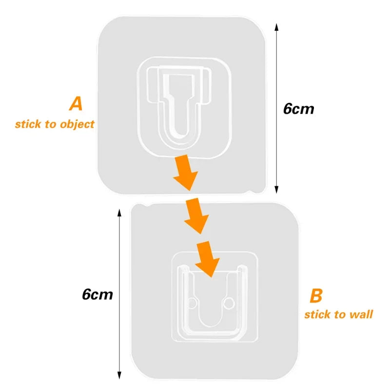 Trace-Free Waterproof Wall Mounts - Pack of 20